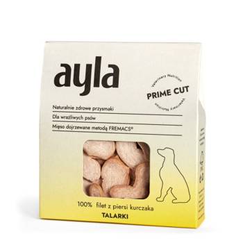 Ayla Przysmaki dla psa 100% filet z piersi kurczaka prime cut talarki 45g