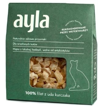 Ayla Przysmaki liofilizowane dla kota 100% filet z uda kurczaka 28g