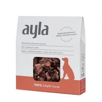Ayla Przysmaki liofilizowane dla psa 100% żołądki kurze 28g