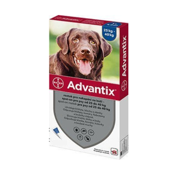 Bayer Advantix krople 4 x 4ml dla psów 25kg - 40kg