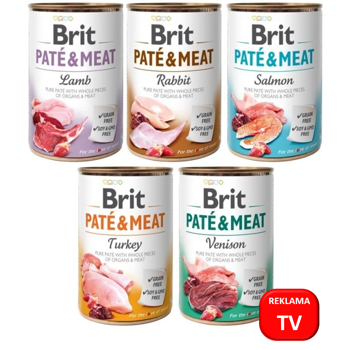 Brit Pate & Meat MIX smaków 12x400g
