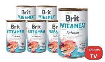 Brit Pate & Meat Salmon Łosoś 6x400g