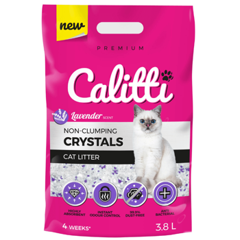 Calitti Crystals lawendowy żwirek silikonowy dla kota 3,8l
