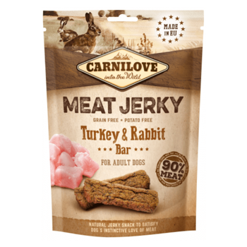 Carnilove Meat Jerky przysmak dla psa indyk i królik 100g