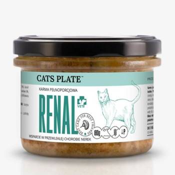 Cats Plate Vet Renal - karma weterynaryjna na choroby nerek dla kotów 180g (wołowina)