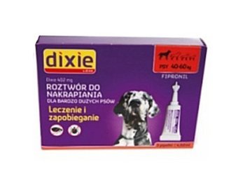 Dixie krople przeciwko pchłom i kleszczom 3 pipety x 4,02ml dla psów 40-60kg 
