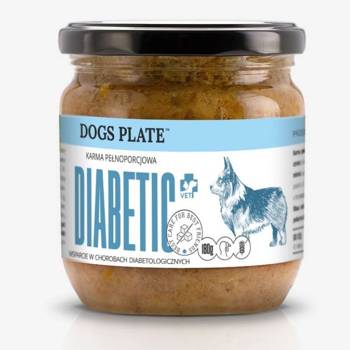 Dogs Plate Diabetic - z indykiem 360g
