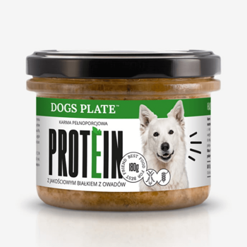 Dogs Plate Protein - karma mokra dla psów 180g - towar gratisowy