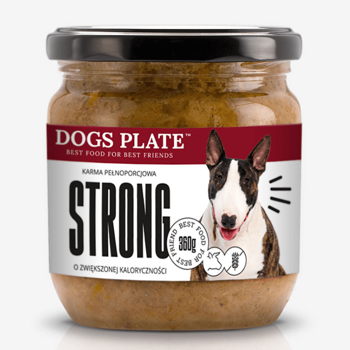Dogs Plate Strong z wołowiną karma dla psów dorosłych 360g