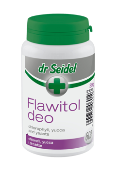 Dr Seidel Flawitol Deo neutralizuje zapachy dla psa i kota 60 tab.