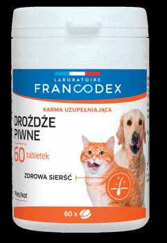 FRANCODEX Drożdże piwne dla psów i kotów 60 tabl.