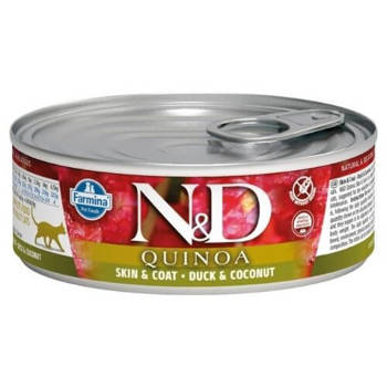Farmina N&D Quinoa Skin&Coat Duck&Cononut karma mokra dla kota 80g