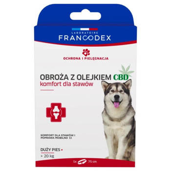Francodex Obroża z olejkiem CBD 75 cm dla psów powyżej 20kg