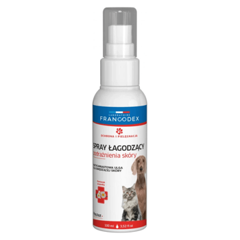 Francodex spray łagodzący podrażnienia skóry dla psów i kotów 100ml