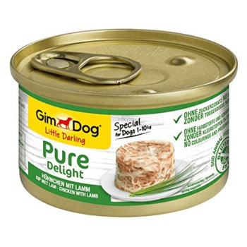 GimDog Pure Delight kurczak z jagnięciną karma mokra dla psów dorosłych małych ras 85g