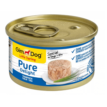 GimDog Pure Delight tuńczyk monobiałkowa karma mokra dla psów dorosłych małych ras 85g