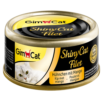 Gimcat Shinycat filet z kurczaka z mango monobiałkowa karma mokra dla kota 70g