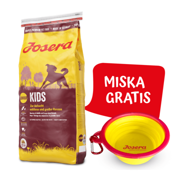 Josera Kids 15kg + silikonowa miska turystyczna GRATIS