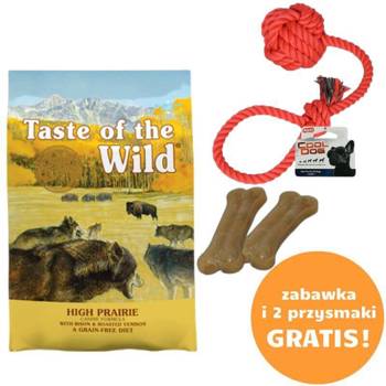 Taste of The Wild High Prairie 12,2kg + 3 GRATISY dla psa