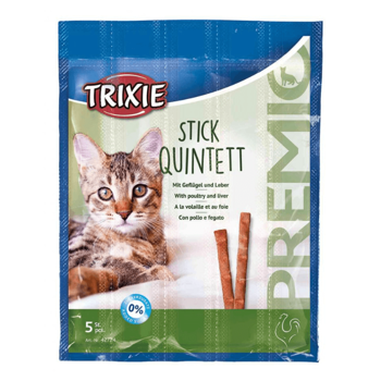 Trixie Przysmak Premio Stick Quintett kabanosy dla kota drób i wątróbka 5x5g