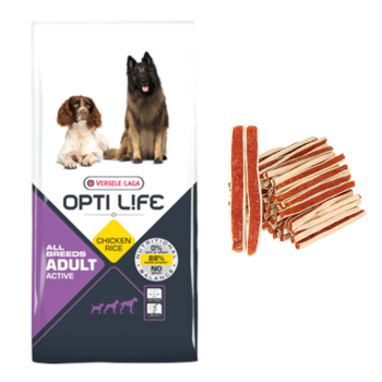 Versele-Laga Opti Life Adult Active dla psów aktywnych wszystkich ras 12,5kg + Przysmak dla psa GRATIS