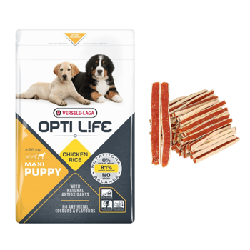 Versele-Laga Opti Life Puppy Maxi dla szczeniąt ras dużych 12,5kg + Przysmak dla psa GRATIS