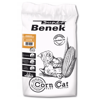 Żwirek Super Benek Corn Cat Classic Naturalny 35L - 22kg