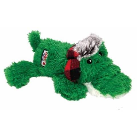  Kong świąteczna zabawka dla psa Cozie Alligator w czapce