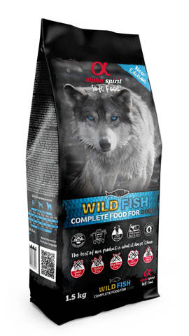 Alpha Spirit Wild Fish - karma miękka dla psa 1,5kg