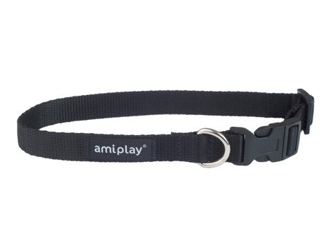 Amiplay Basic Obroża regulowana L 35-50 x 2cm czarna