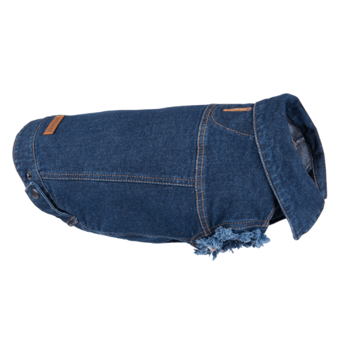 Amiplay Denim kurtka jeansowa dla psa 40cm Miniature Schnauzer granatowa