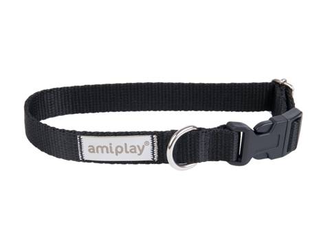 Amiplay Samba Obroża regulowana XL 45-70 x 2,5cm czarna