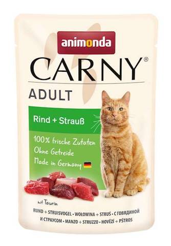 Animonda Carny Adult wołowina, struś 12x85g