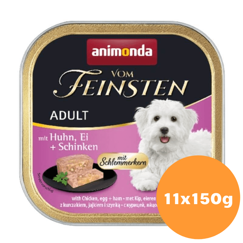 Animonda Vom Feinsten Gourmet z kurczakiem, jajkiem i szynką 11x150g