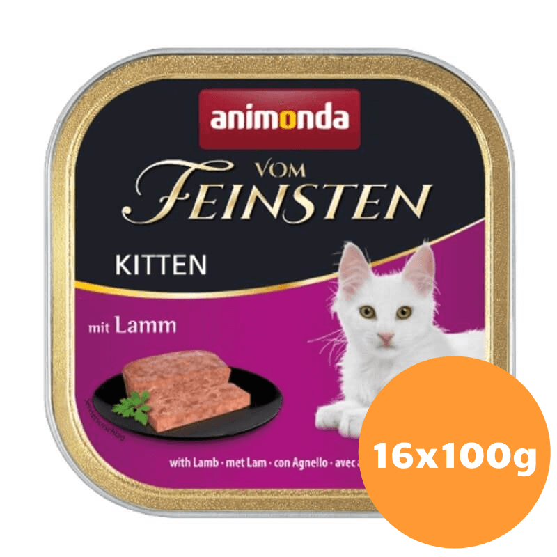 Animonda Vom Feinsten Kitten z jagnięciną dla kociąt 16x100g