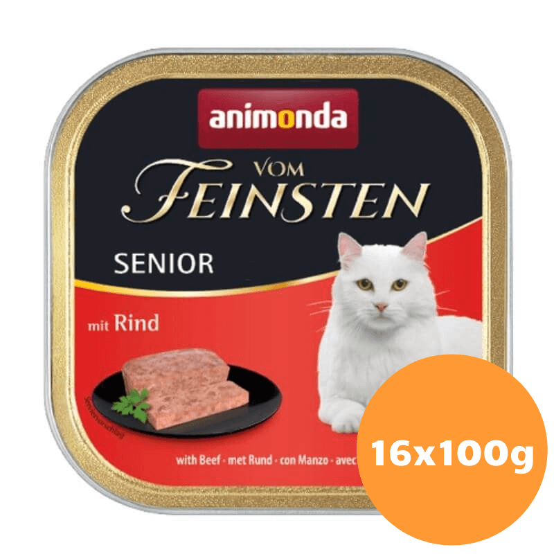Animonda Vom Feinsten Senior z wołowiną 16x100g