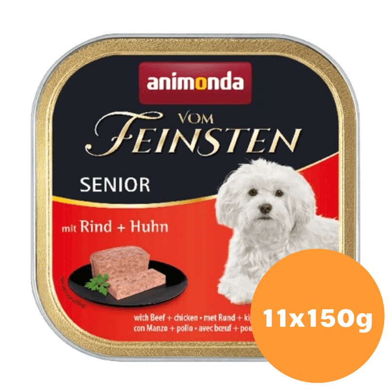 Animonda Vom Feinsten Senior z wołowiną i drobiem 11x150g