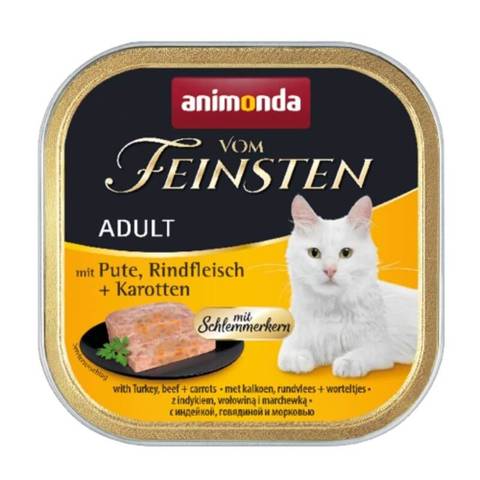 Animonda Vom Feinsten dla smakoszy indyk z wołowiną i marchewką 100g
