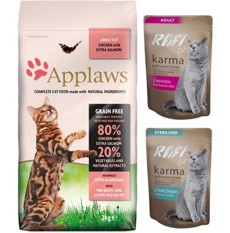 Applaws Cat Chicken & Salmon 7,5kg + gratis