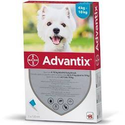 Bayer Advantix krople 1 x 1ml dla psów 4kg - 10kg