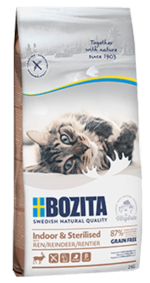 Bozita Feline Indoor & Sterilised z reniferem karma sucha dla kotów 10kg