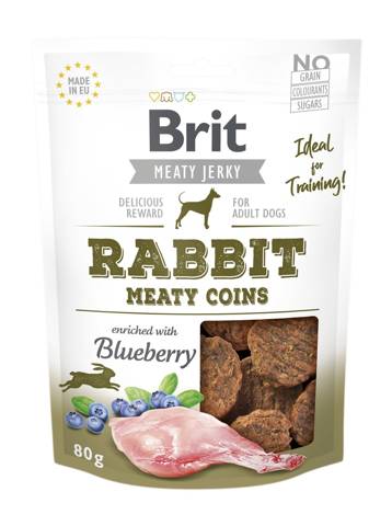 Brit Jerky Snack - Rabbit Meaty Coins 80g