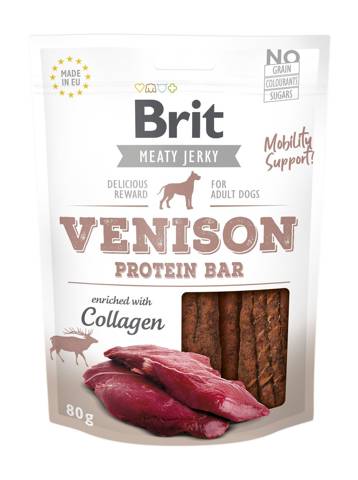 Brit Jerky Snack - Venison Protein Bar 80g