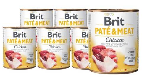 Brit Pate & Meat Chicken Kurczak 6x800g