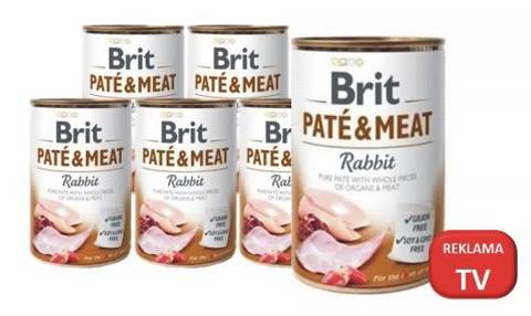 Brit Pate & Meat Rabbit Królik 6x400g