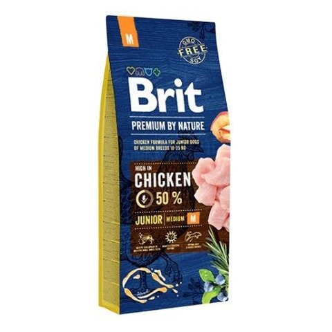 Brit Premium By Nature Junior Medium M 15kg