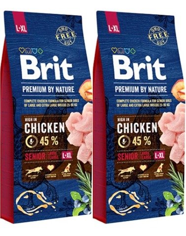 Brit Premium By Nature Senior Large & Extra Large L + XL 2x15kg