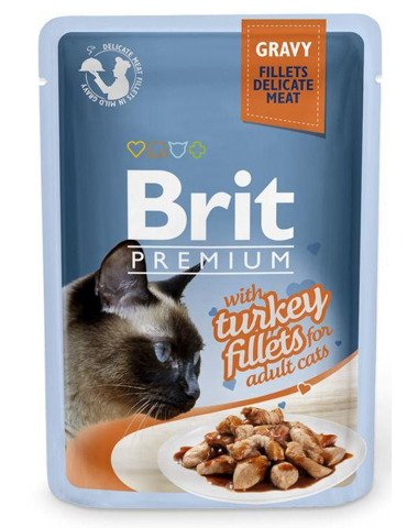 Brit Premium Cat Fillets in Gravy Turkey indyk 85g