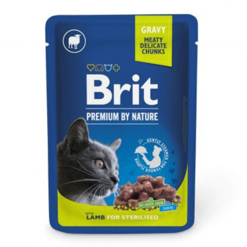 Brit Premium by nature Pouches Lamb Chunks karma mokra dla kota po sterylizacji 100g