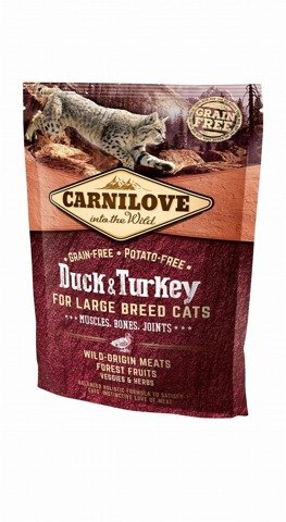 Carnilove Cat Duck&Turkey For Large Breed 400g